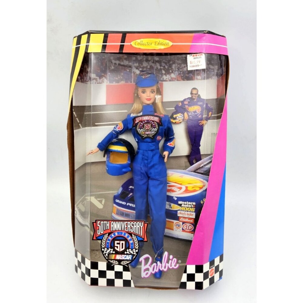 Barbie 50th Anniversary Nascar Fashion Doll 1998 - Box Never Been Opened